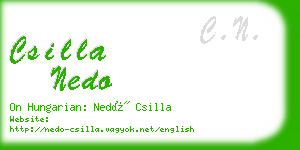 csilla nedo business card